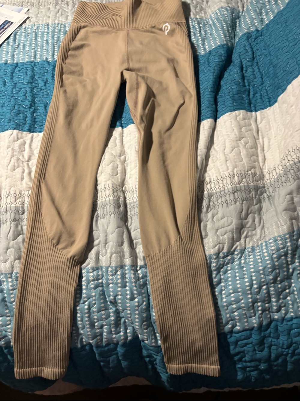 Peloton Womens Leggings in Taupe